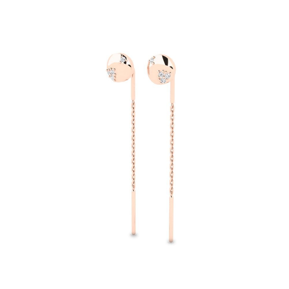 14ct Rose Gold Women's Earring Lanchra