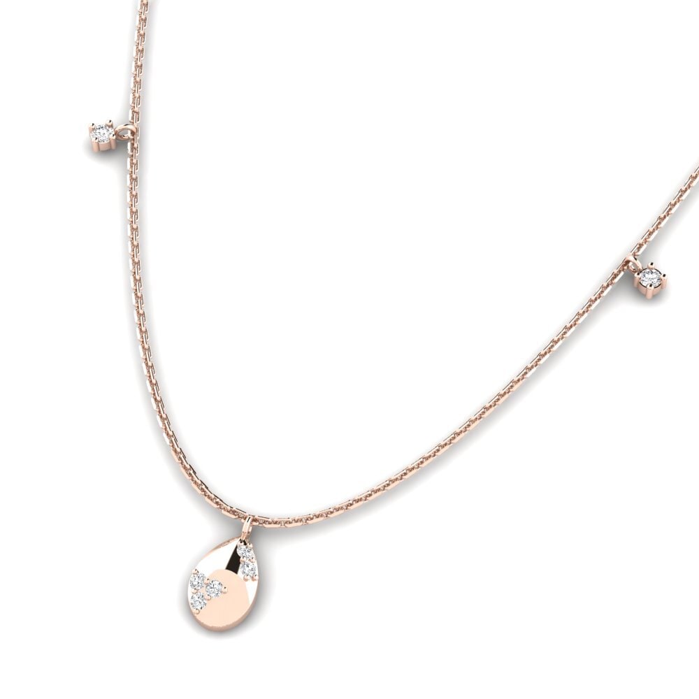 14k Oro Rosa Collar de Mujer Legranda