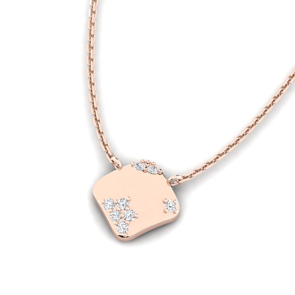 14k Oro Rosa Collar de Mujer Morphonos
