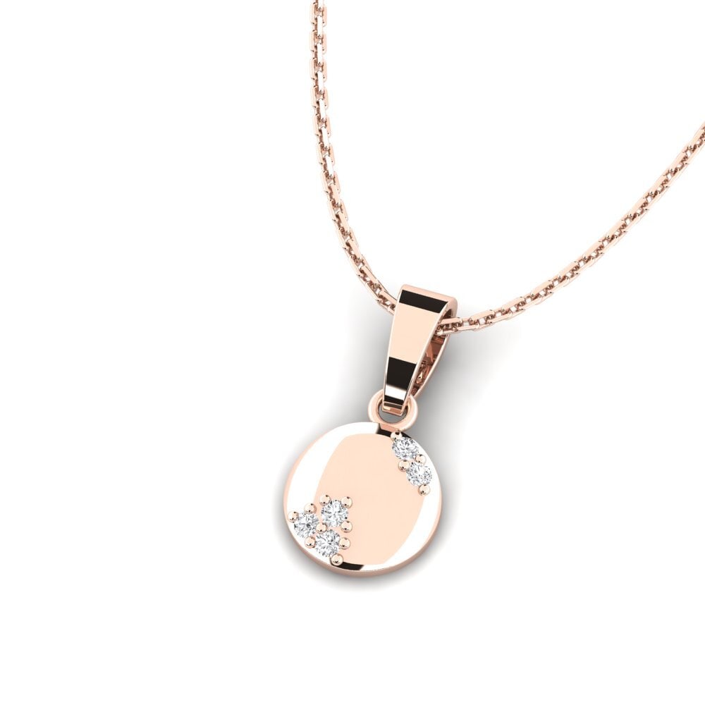 14k Oro Rosa Colgante de Mujer Seshesh