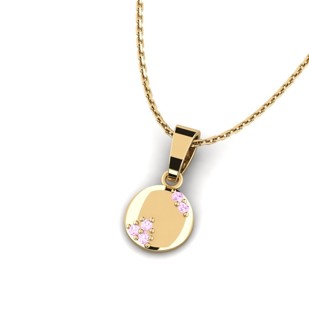 Pink Sapphire Women's Pendant Seshesh