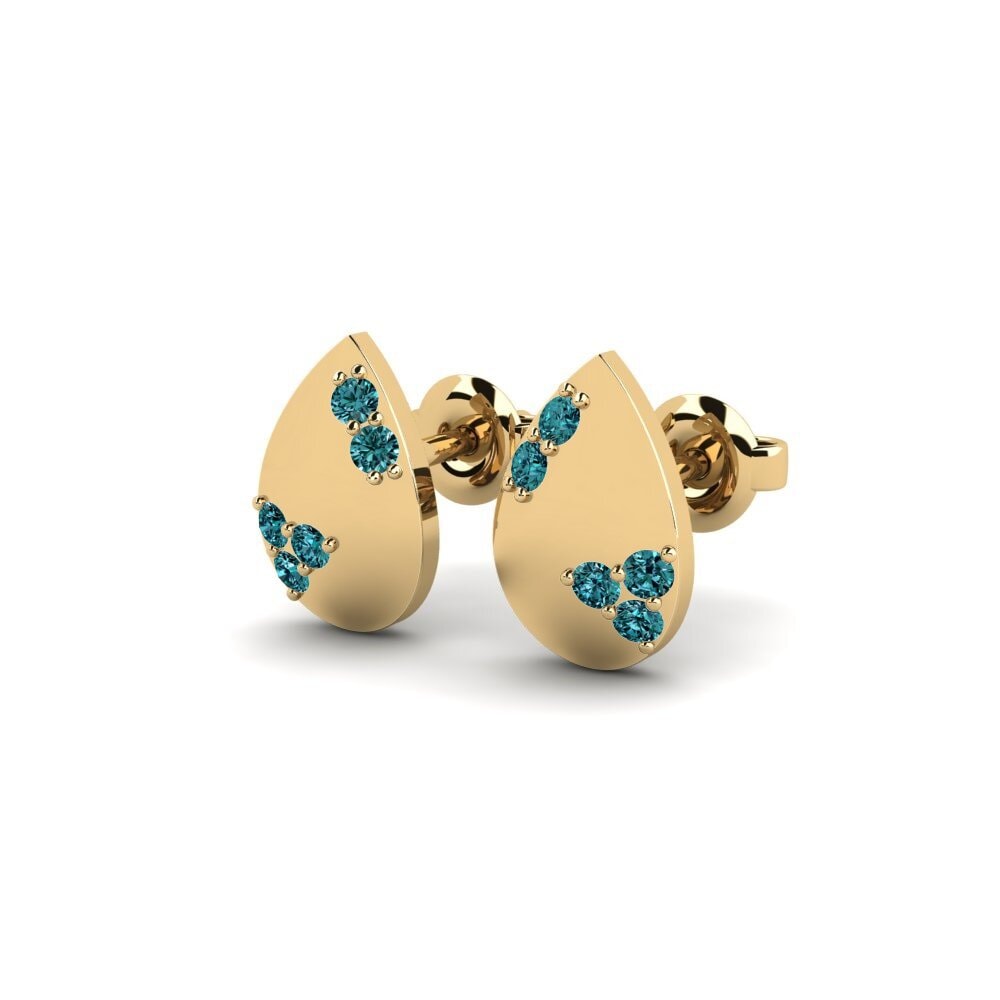 Diamante Azul Pendiente de mujer Sgranka