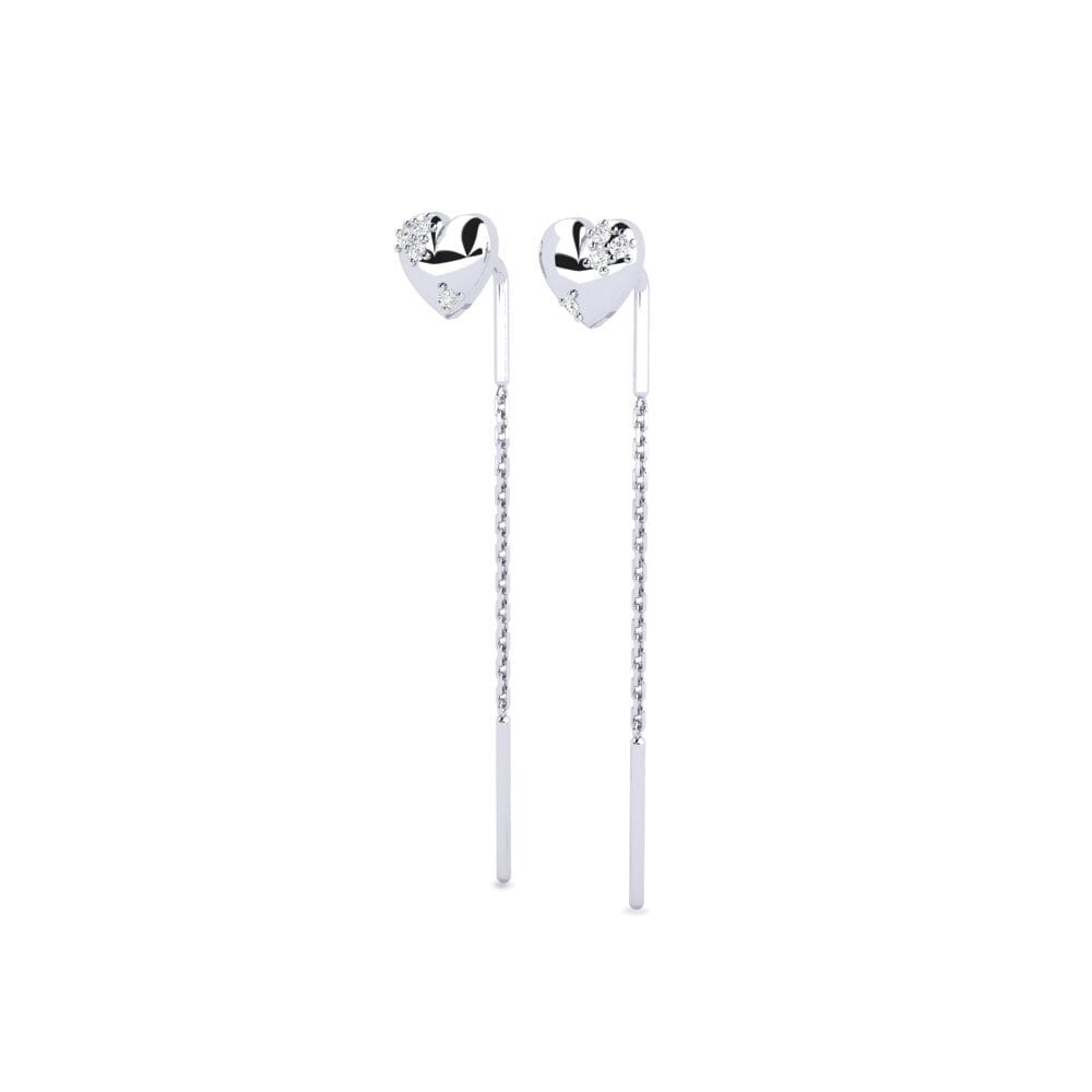 950 Palladium Women's Earring Shuti