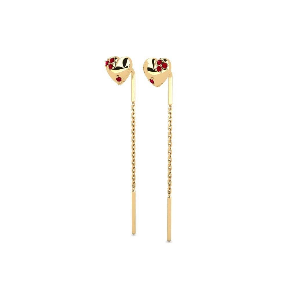 Red Zirconia Women's Earring Shuti