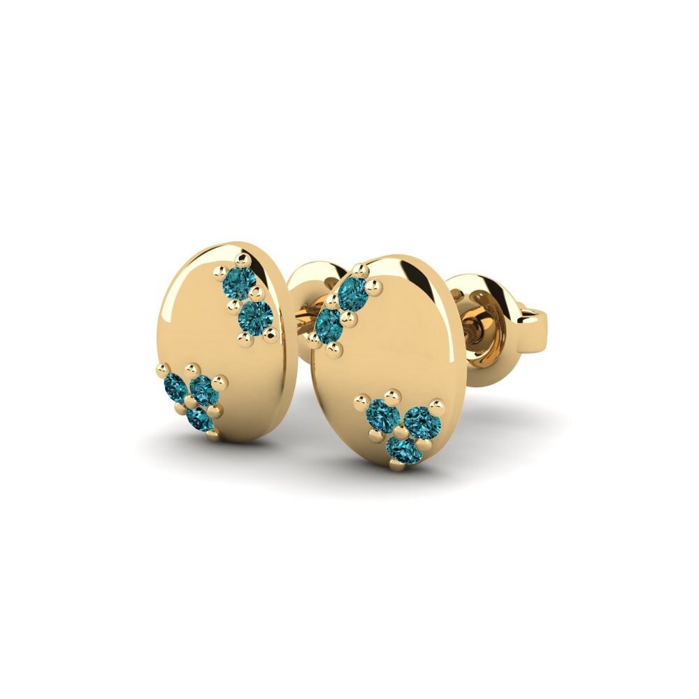 Diamante Azul Pendiente de mujer Sosilis