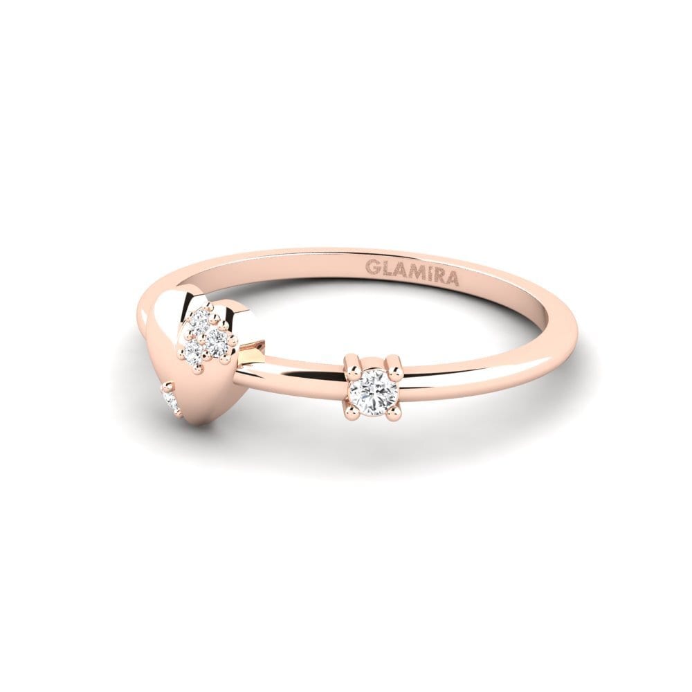 14k Oro Rosa Anillo Varhdi