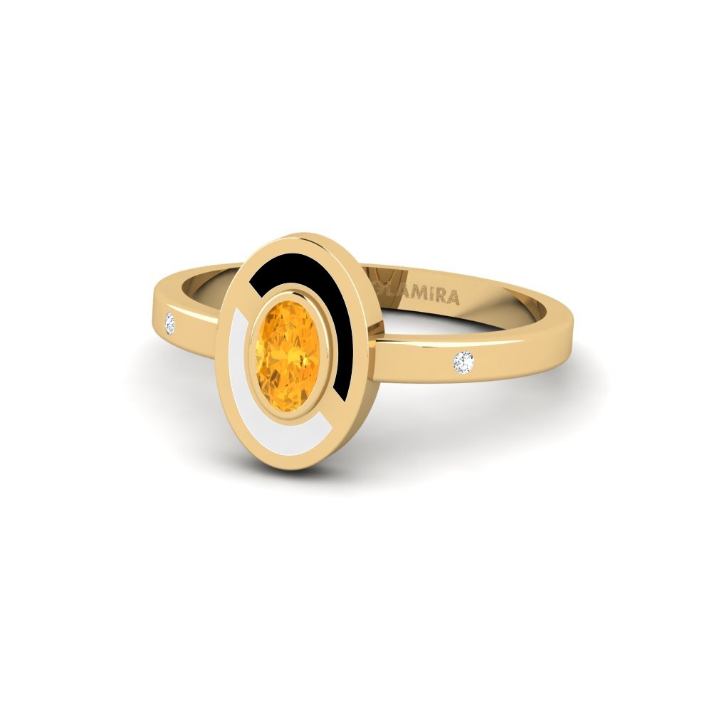 Side-Stone Citrine Rings