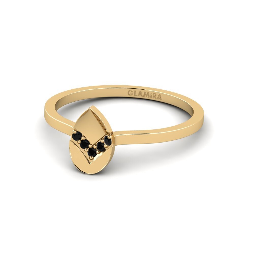 Safira negra Anel Alphubel