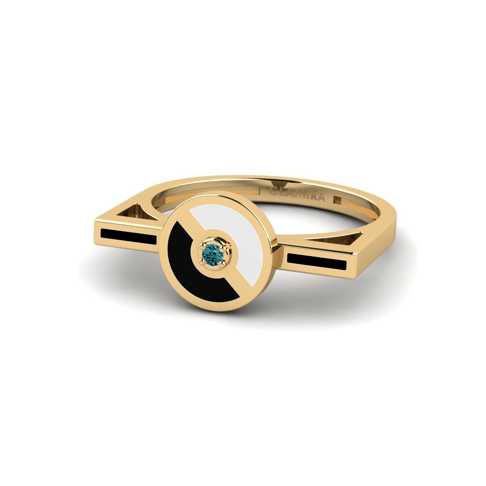 Blauer Diamant Ring Alzaia