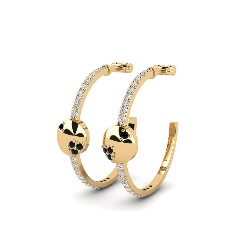 Diamante Negro Pendiente de mujer Anagras