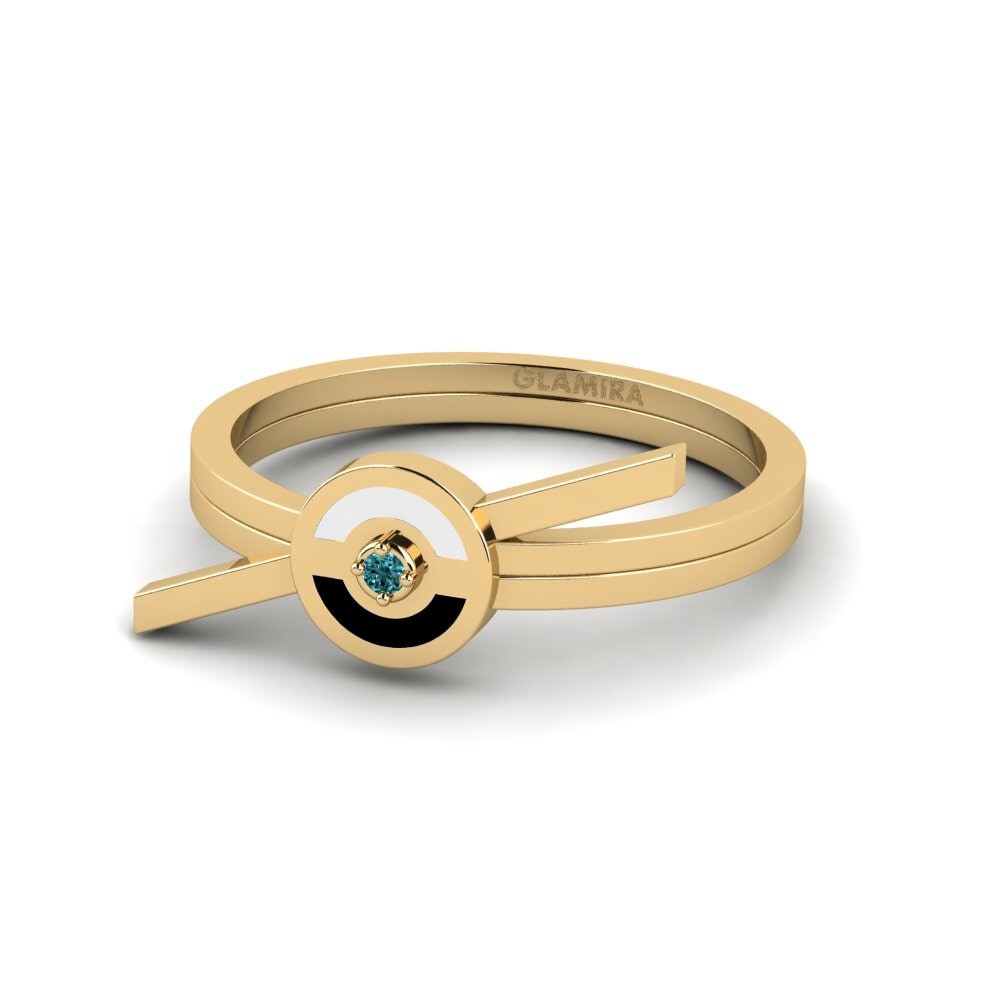 Blauer Diamant Ring Aurous