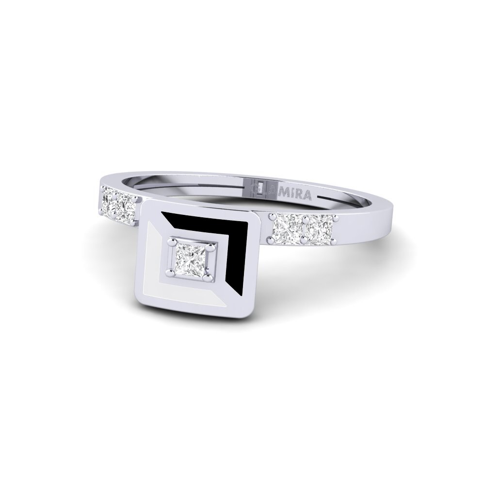 Ringe 3 & 5 Stones 950 Platin