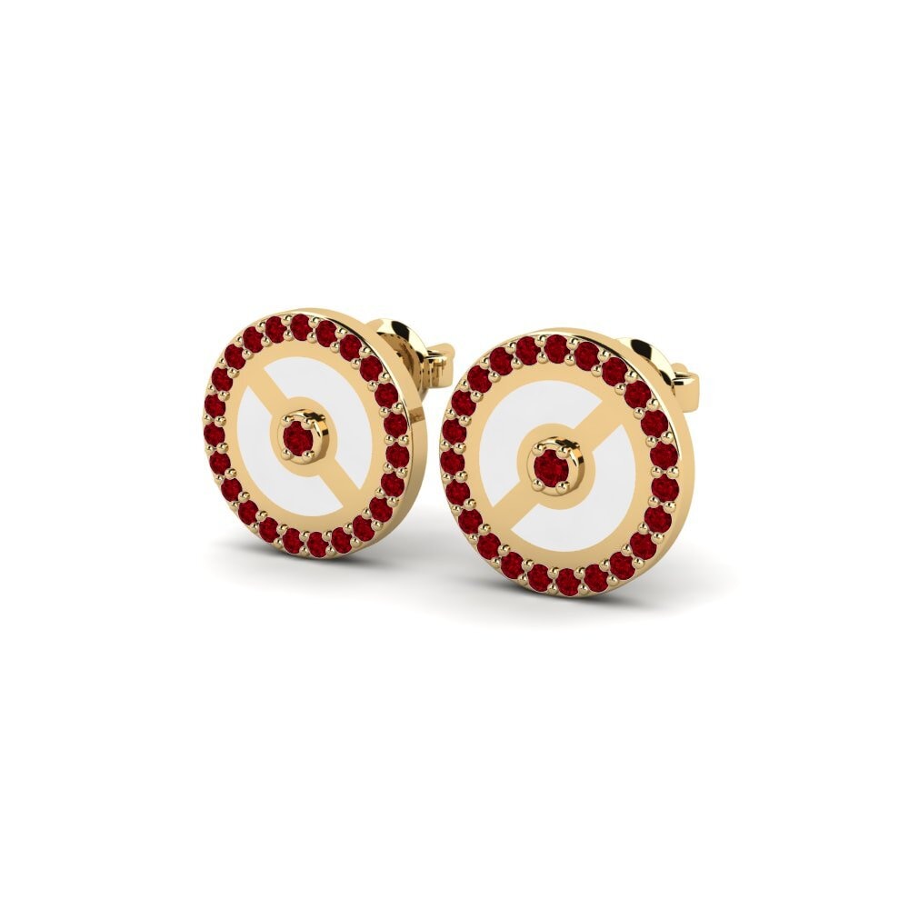 ruby-zirconia ต่างหู Brigata
