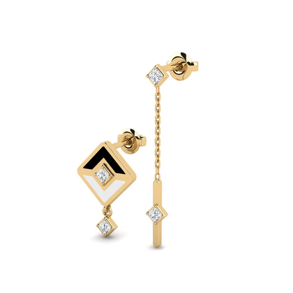 diamond-zirconia ต่างหู Cassale - SET