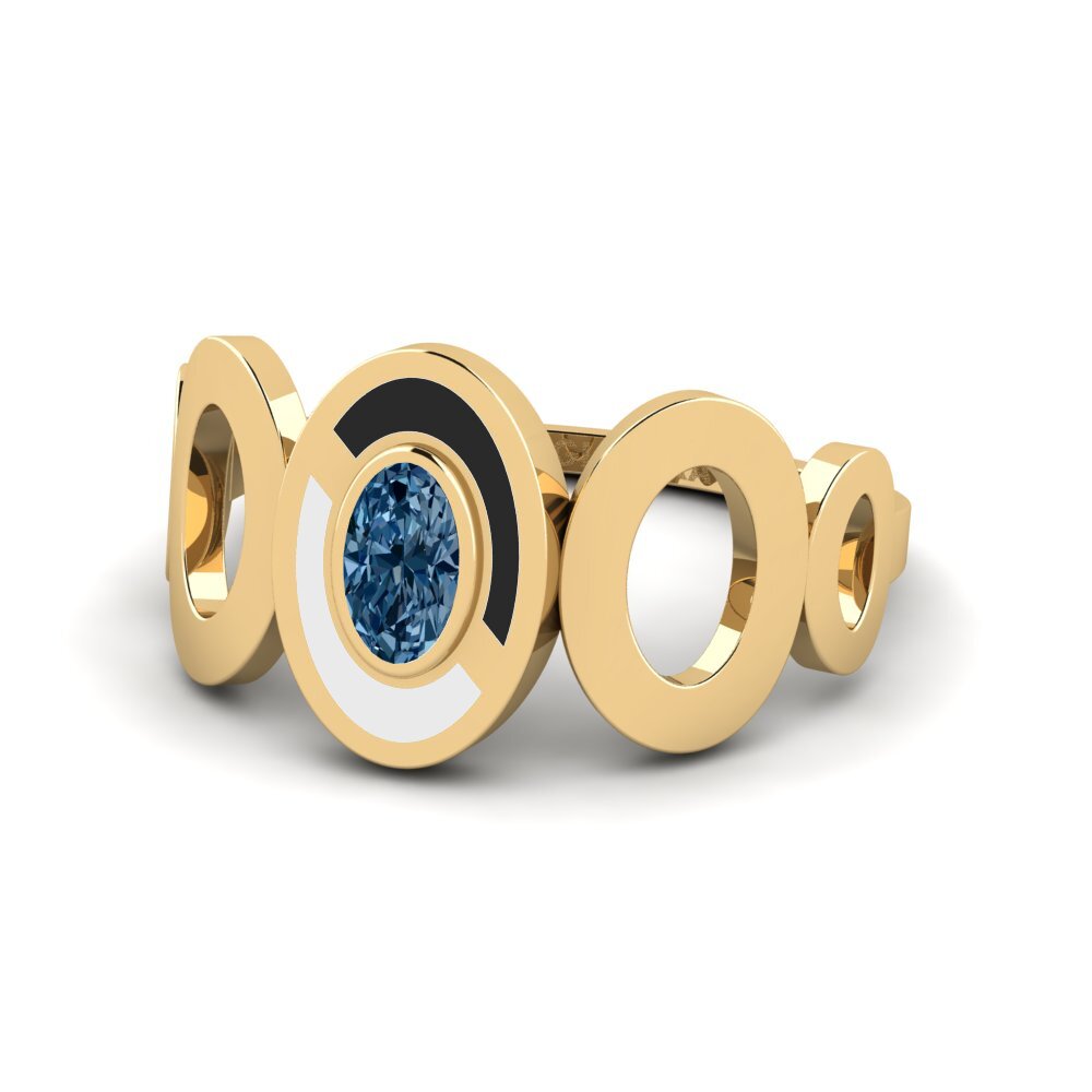 Blauer Diamant Ring Conohetta