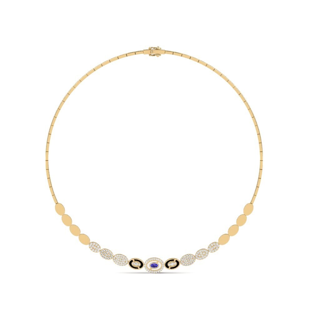 Tanzanita Collar Contemporaneo