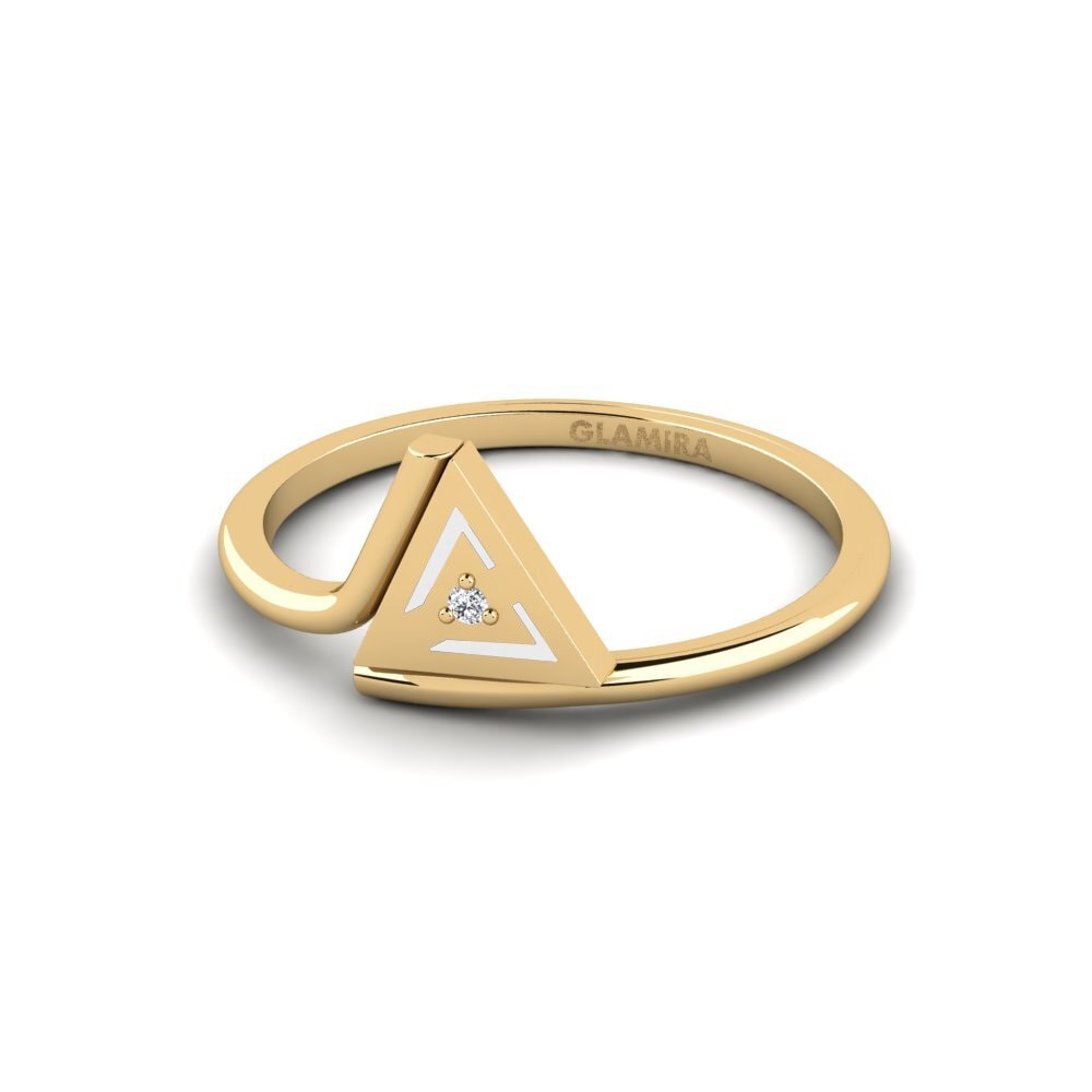 Gelbgold 585 Ring Feher