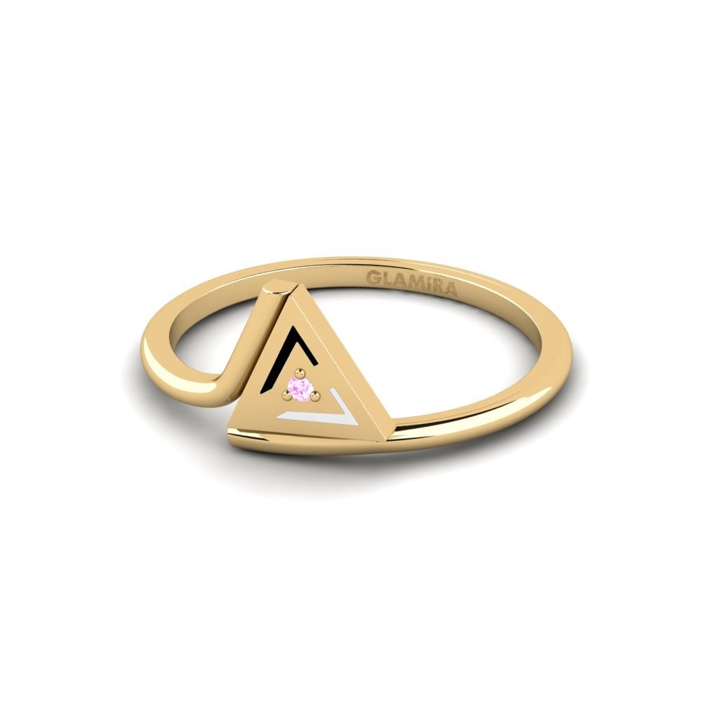 Rosa Saphir Ring Feher