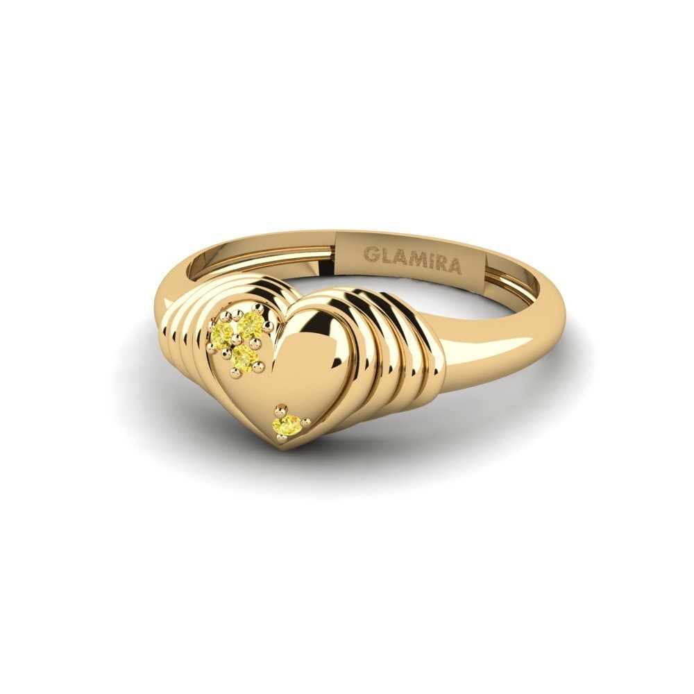 Zafiro amarillo Anillo meñique Filyts