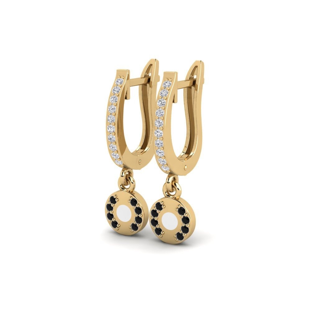 Diamante Negro Pendiente de mujer Iter