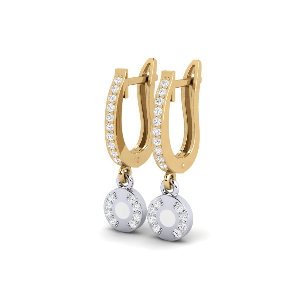 14ct Yellow & White Gold Women's Earring Iter