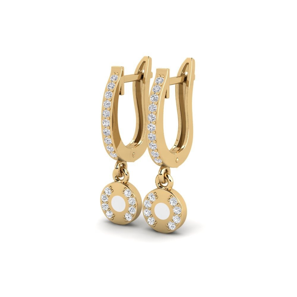 diamond-zirconia ต่างหู Iter
