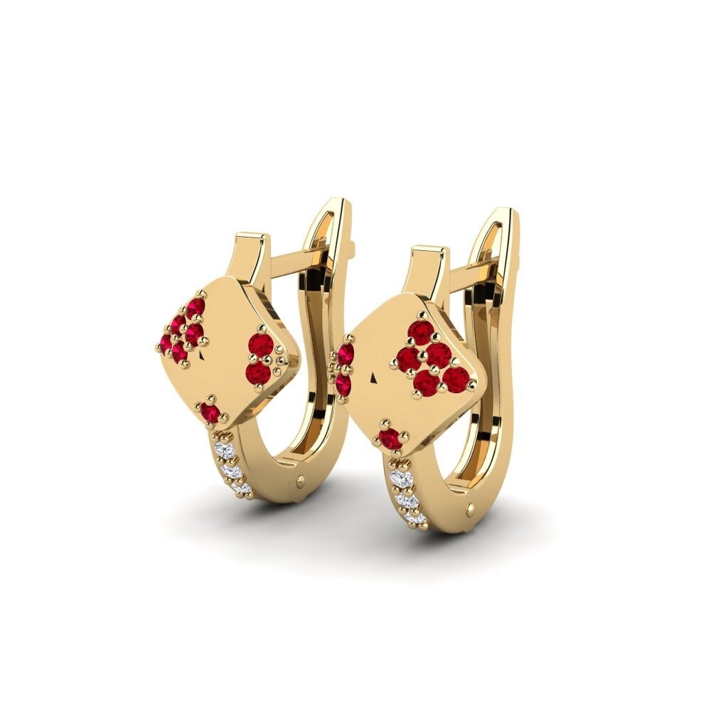 ruby-zirconia ต่างหู Labrash