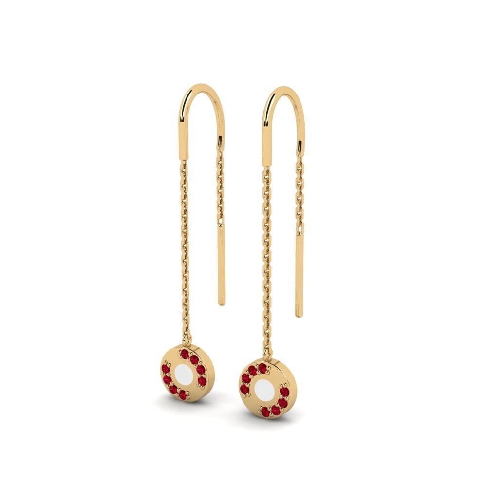 ruby-zirconia ต่างหู Leggerezza