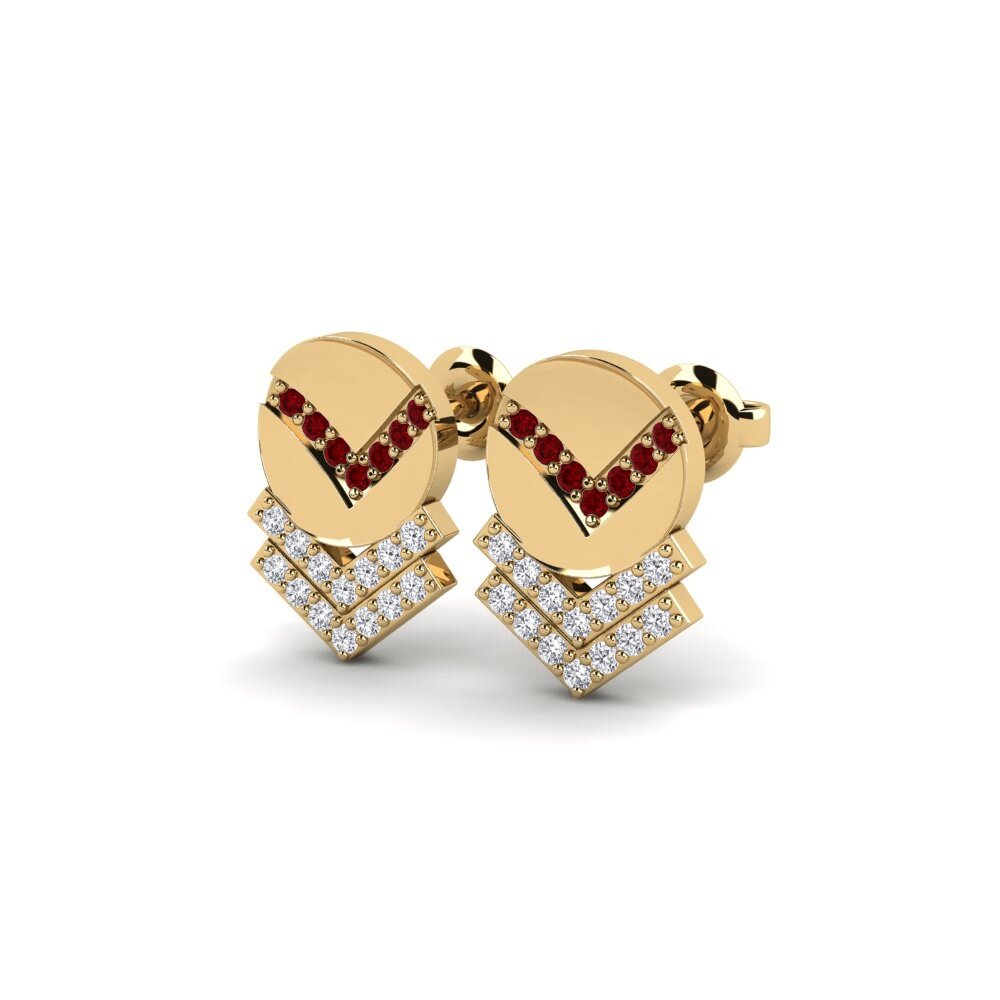 ruby-zirconia ต่างหู Nokogiri
