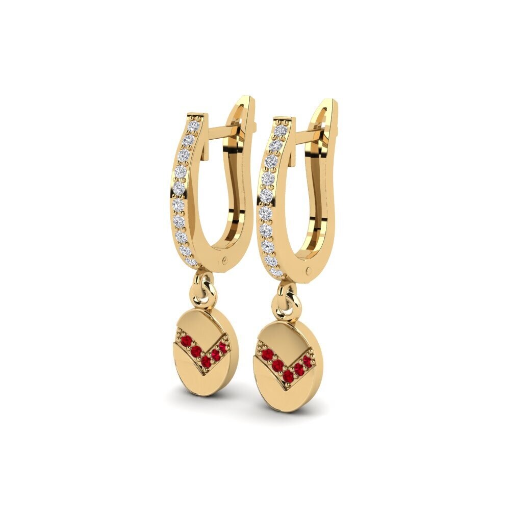 ruby-zirconia ต่างหู Rebun