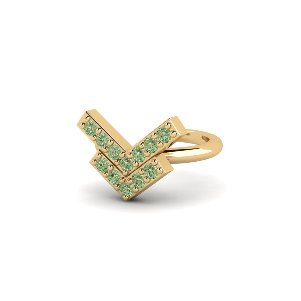 Diamante Verde Pendiente de mujer Sangeang - A