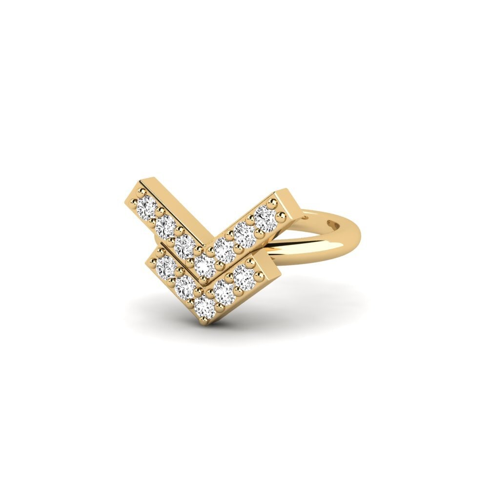 Moissanite Boucle d'oreille femme Sangeang - A