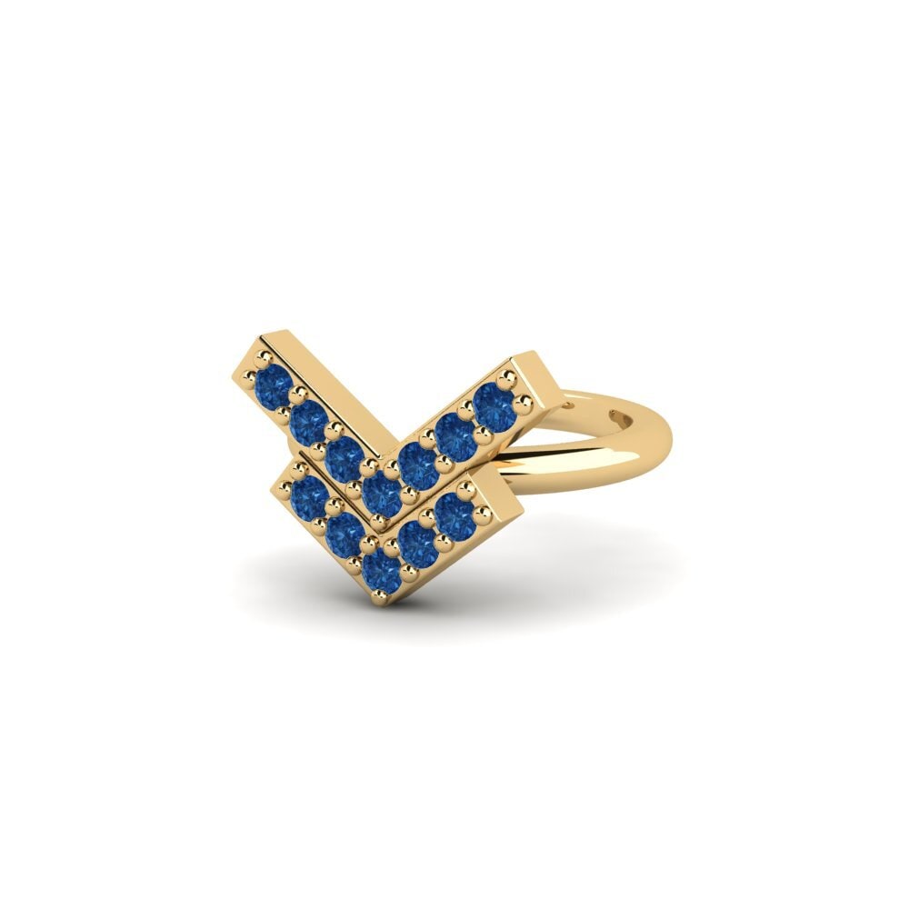 sapphire-zirconia ต่างหู Sangeang - A