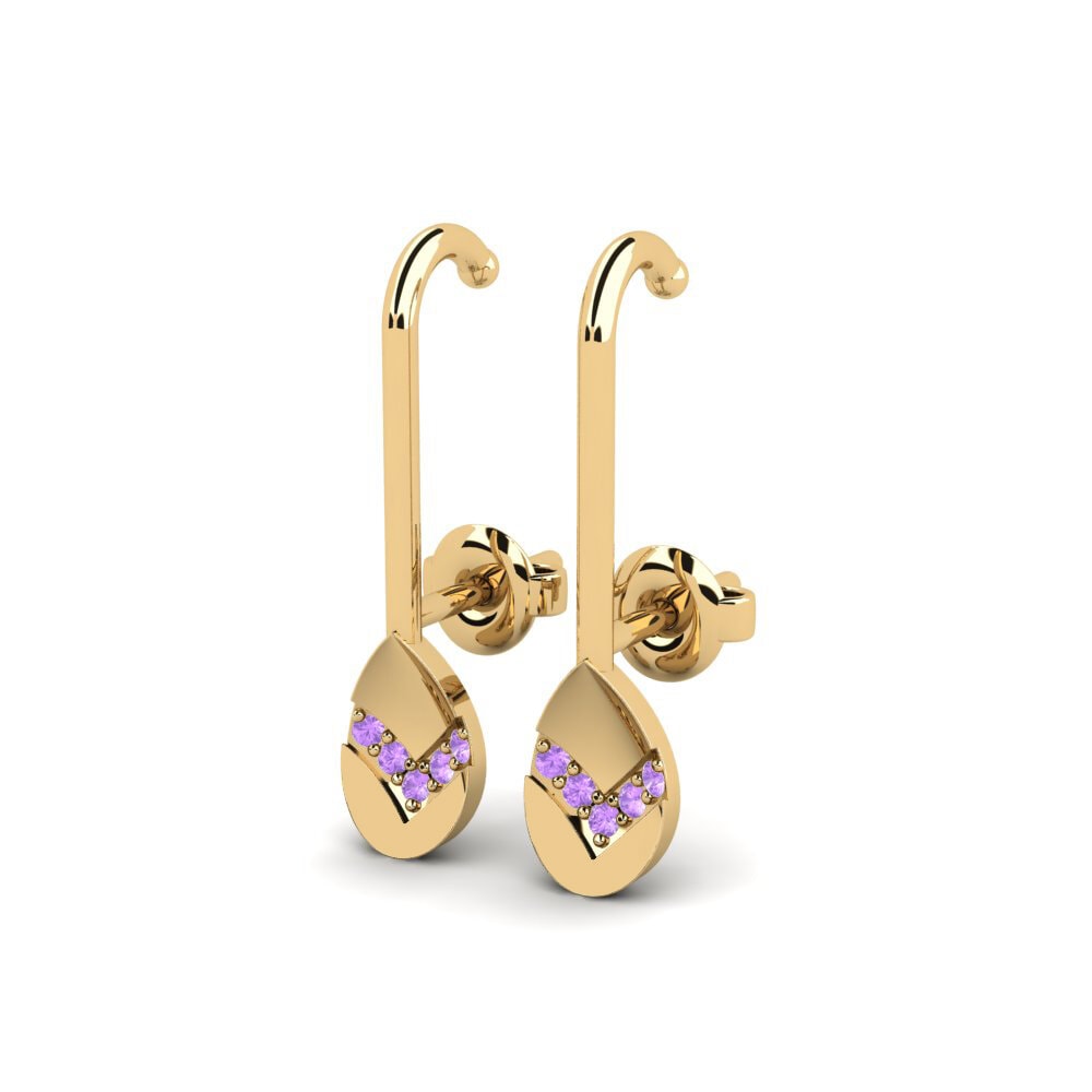 Amethyst Women's Earring Sangeang - B