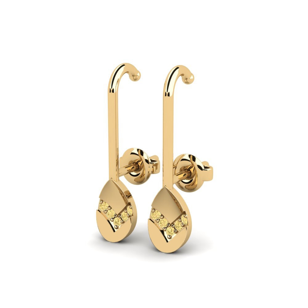 Yellow Diamond Women's Earring Sangeang - B