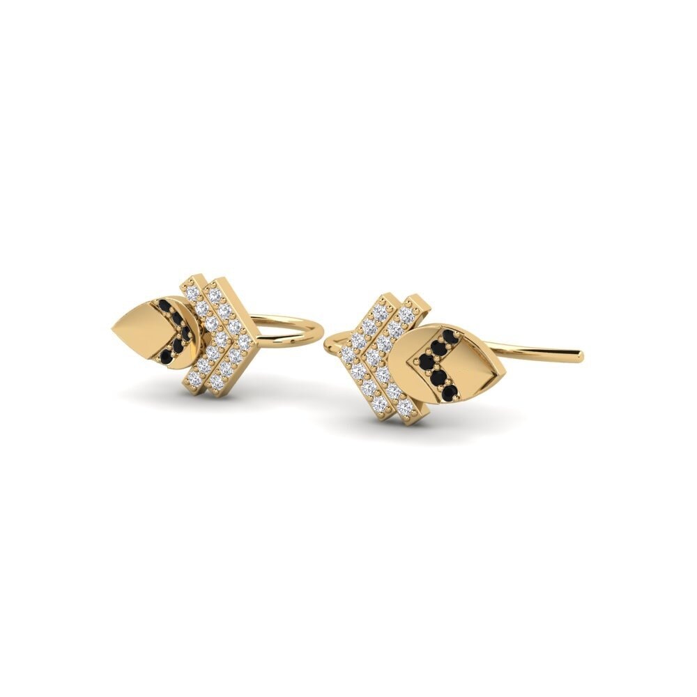 Diamante Negro Pendiente de mujer Semeru