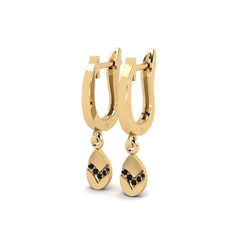 Diamante Negro Pendiente de mujer Sensui