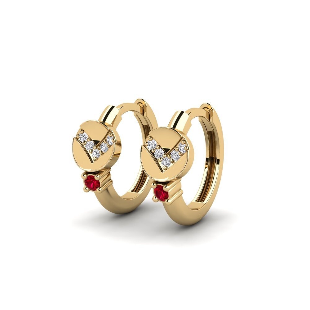 ruby-zirconia ต่างหู Shumshu