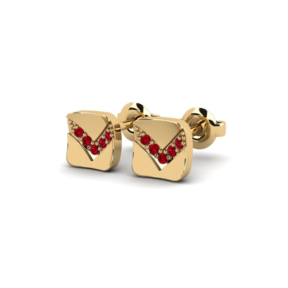 ruby-zirconia ต่างหู Simushir