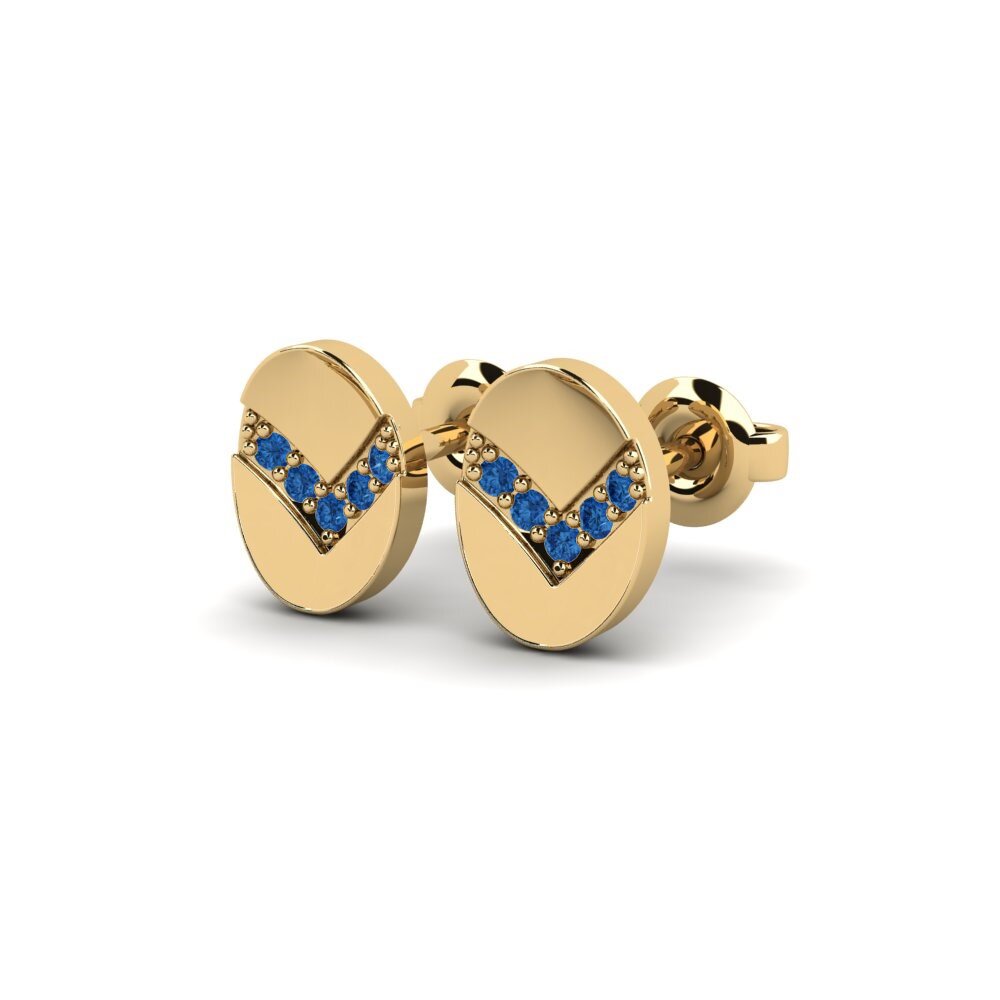 sapphire-zirconia ต่างหู Sobieszewo