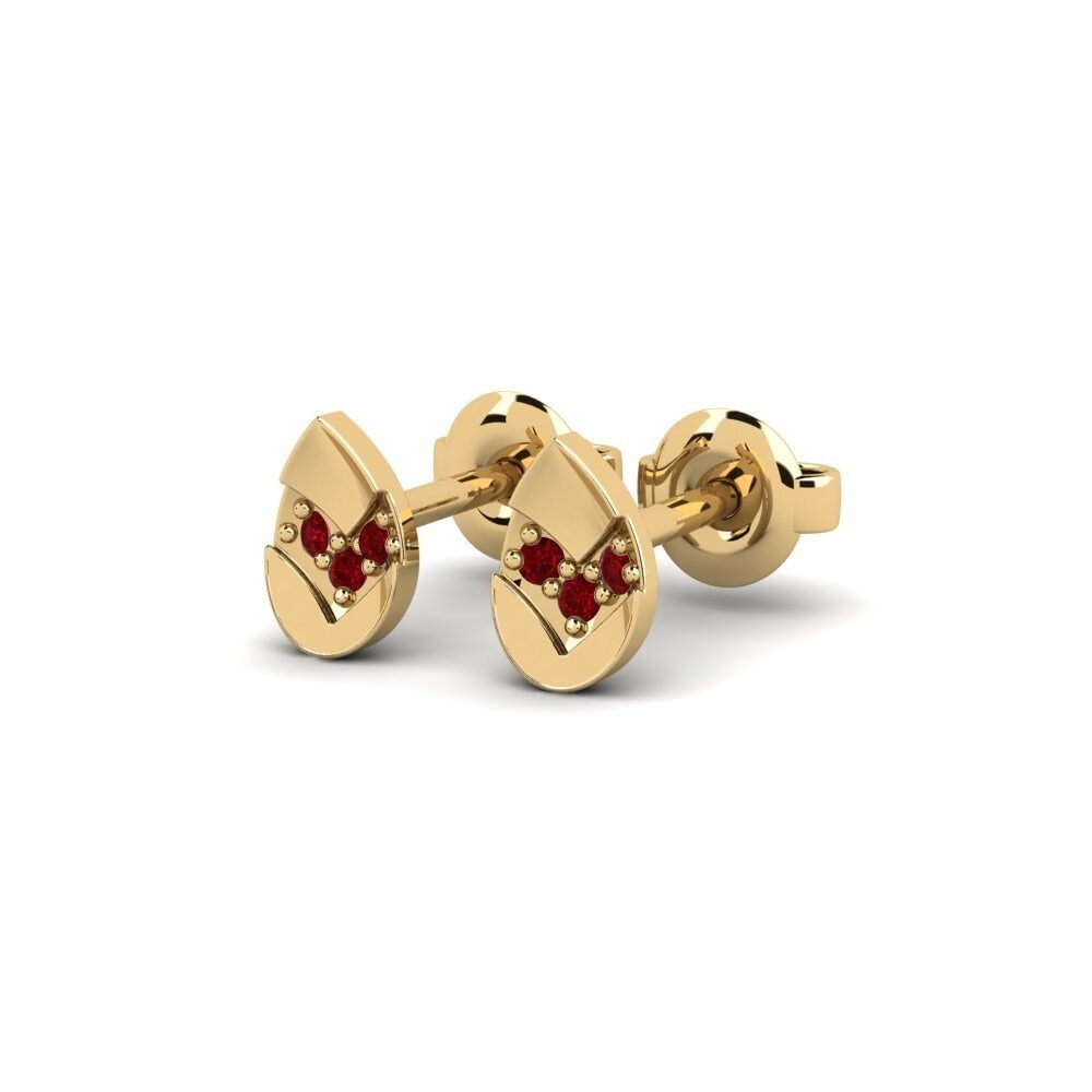 ruby-zirconia ต่างหู Wolin