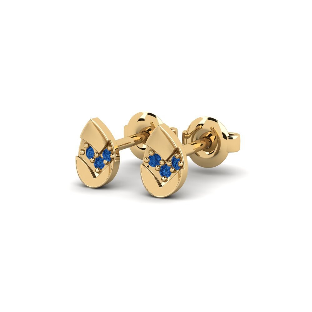 sapphire-zirconia ต่างหู Wolin