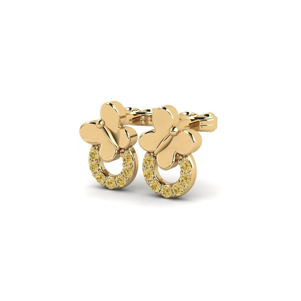Yellow Diamond Women's Earring Unted
