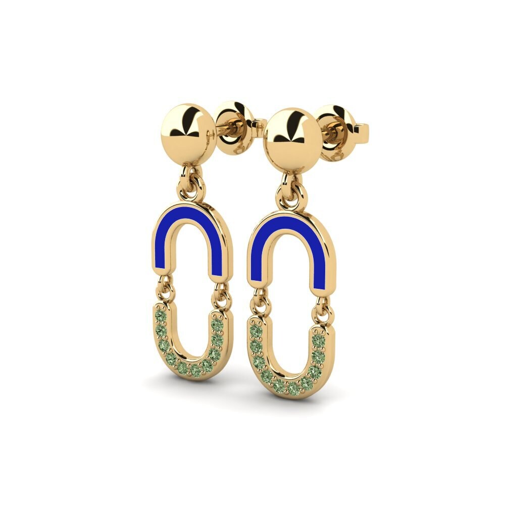 Diamante Verde Orecchino da donna Viephiss