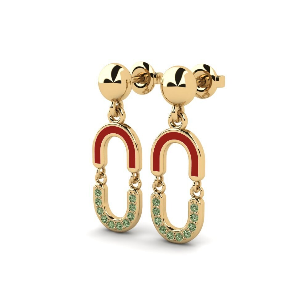 Diamante Verde Orecchino da donna Viephiss