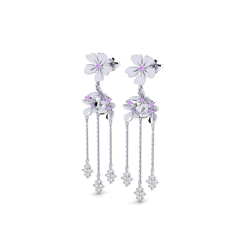 Améthyste Boucle d'oreille femme Acquedolci
