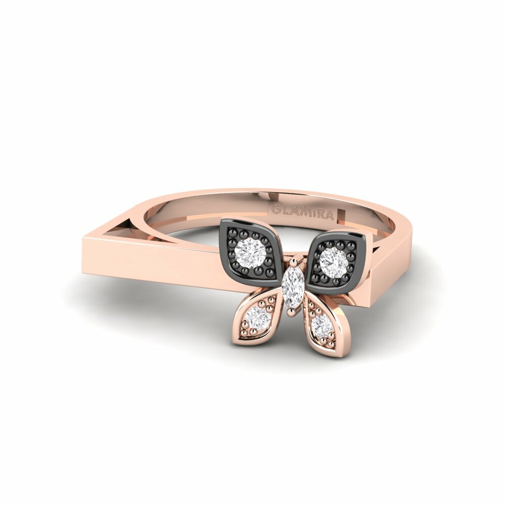 Marquise Saphir Blanc Bague Amaterasu
