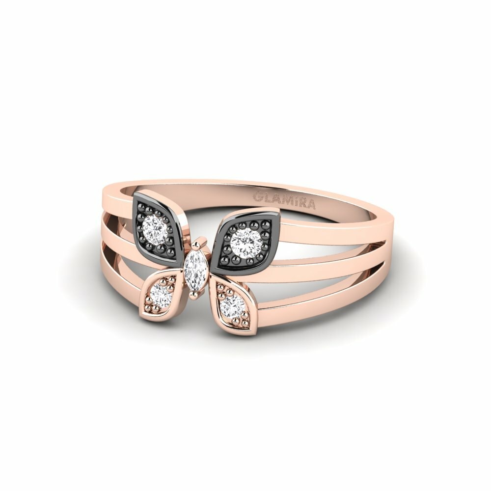 Marquise Saphir Blanc Bague Bayu