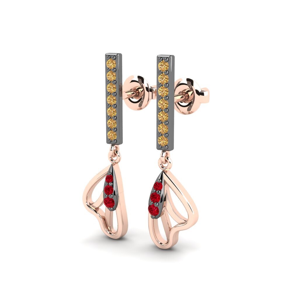 ruby-zirconia Women's ต่างหู Eirwen