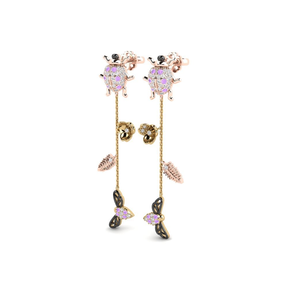 Améthyste Boucle d'oreille femme Ishizuchi